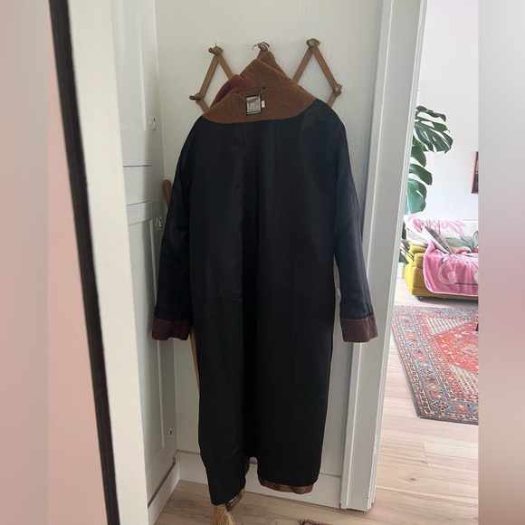 VINTAGE BLANKET COAT CB CANVASBACKS L XL WESTERN WOOL WOVEN - Picture 16 of 16